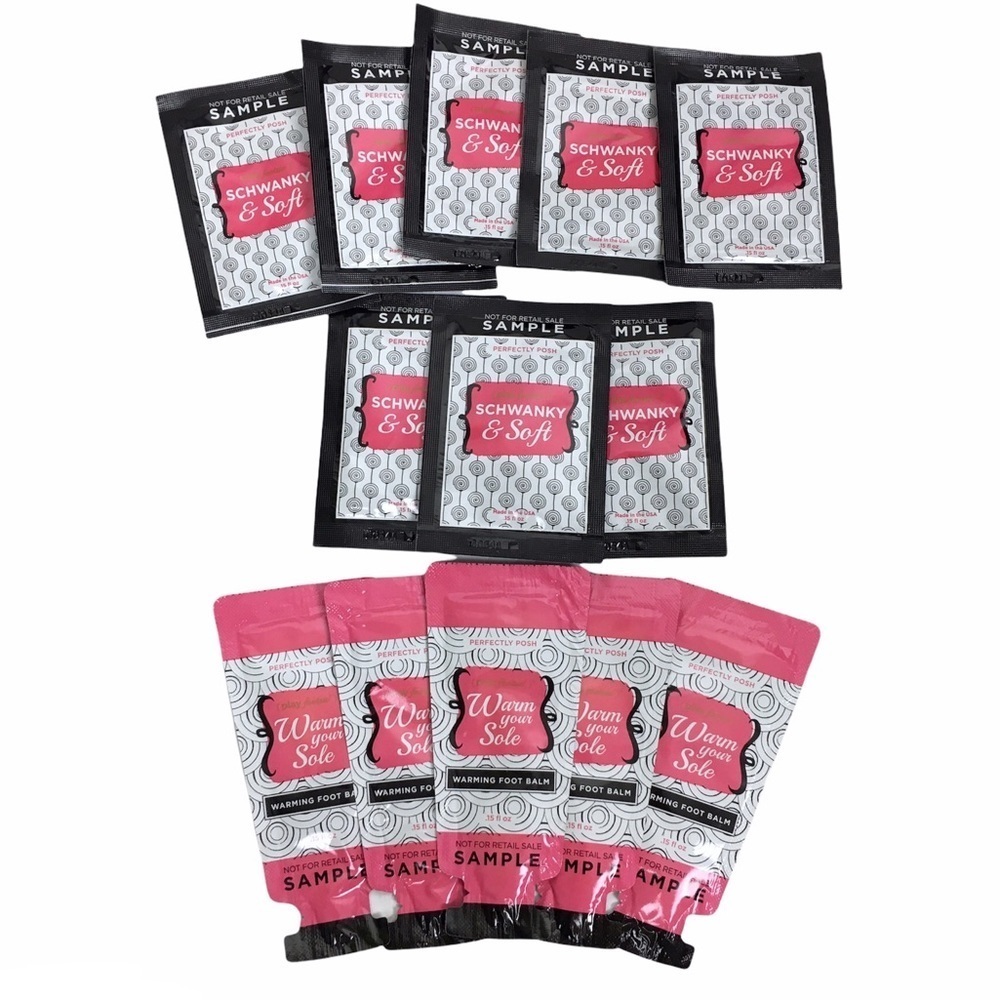 PERFECTLY POSH Foot Cream Balm Warm Your Sole Schwanky & Soft 13 Sample Packets